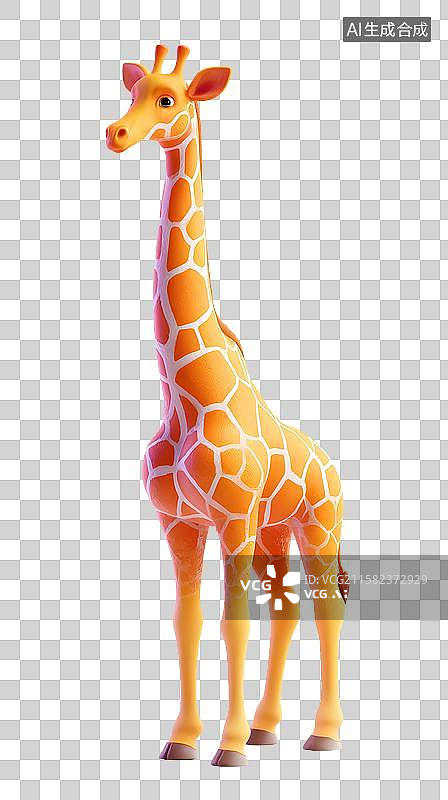 【AI数字艺术】长颈鹿萌趣图片素材