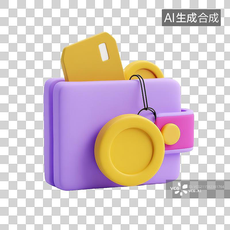 【AI数字艺术】彩色相机模型插图图片素材