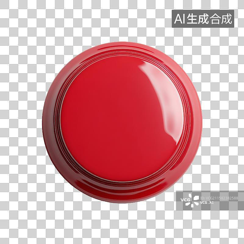 【AI数字艺术】红色圆形物体俯视图图片素材