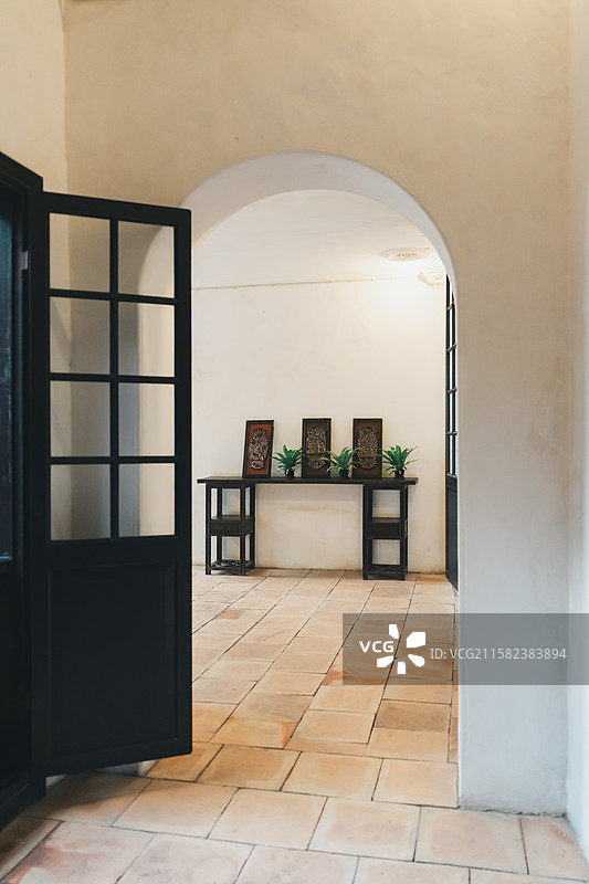 澳门郑家大屋的岭南风格装修图片素材