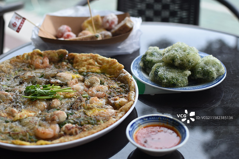 潮汕小吃 蚝烙图片素材