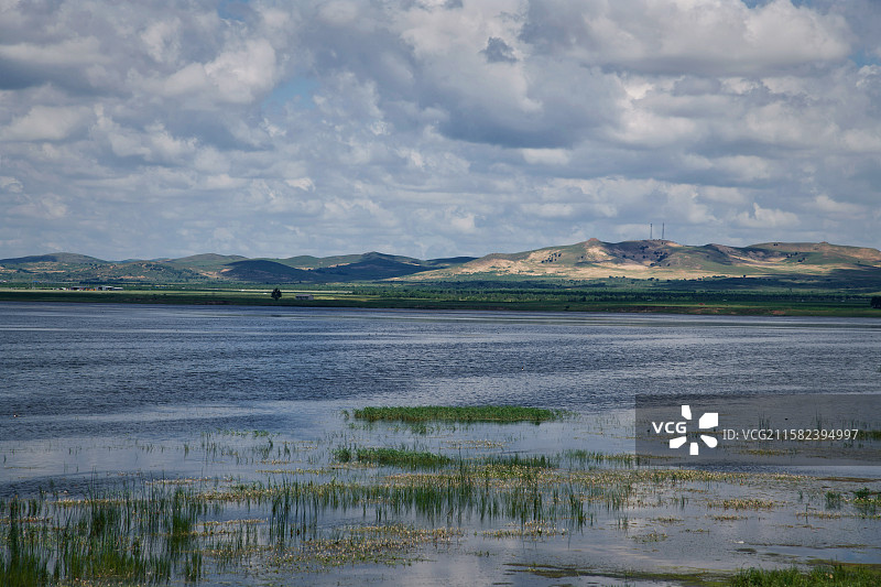 浑善达克沙地 - 拍摄于内蒙古锡林郭勒盟正蓝旗上都湖小扎格斯台淖尔图片素材