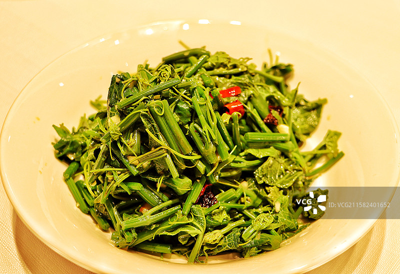 凉拌丝瓜苗图片素材