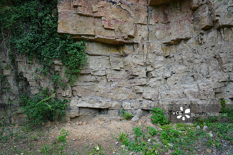 无锡市 丁蜀镇 宜兴黄龙山矿址公园,地层,地质结构,伴生矿,紫砂矿,底槽清,原料,原矿图片素材