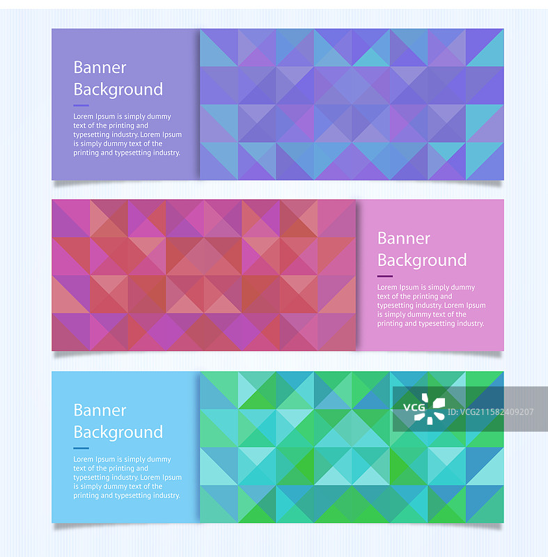 多边形横幅模板图片素材