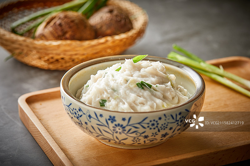 中餐美食 香葱芋泥图片素材
