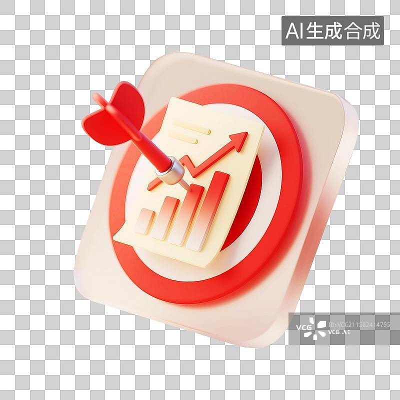 【AI数字艺术】白领上班族理财图标分析图表金融趋势目标图片素材