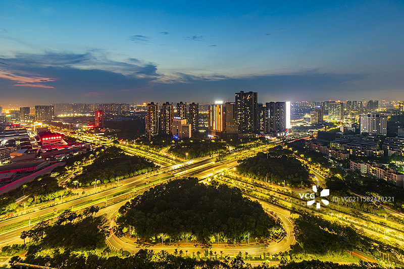 南宁江南区壮锦立交航拍图片素材