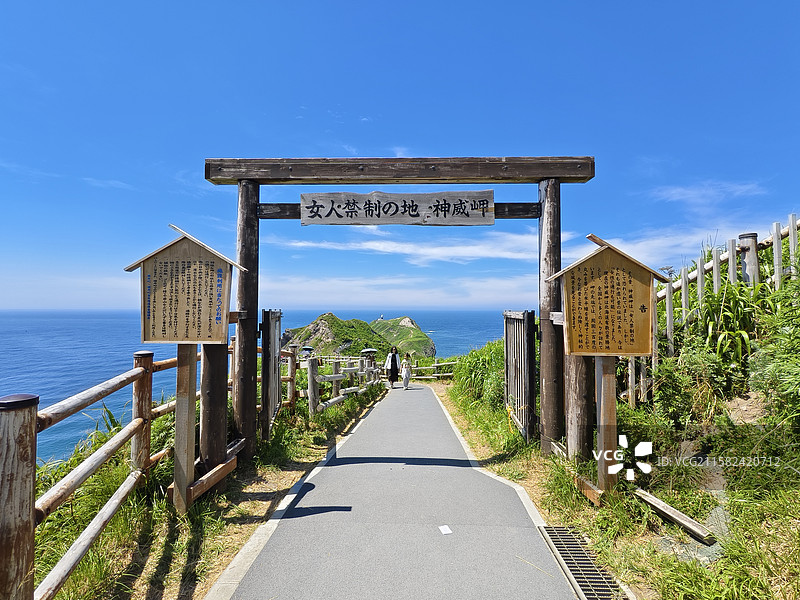 北海道西海岸神威岬自然公园～女性禁地图片素材