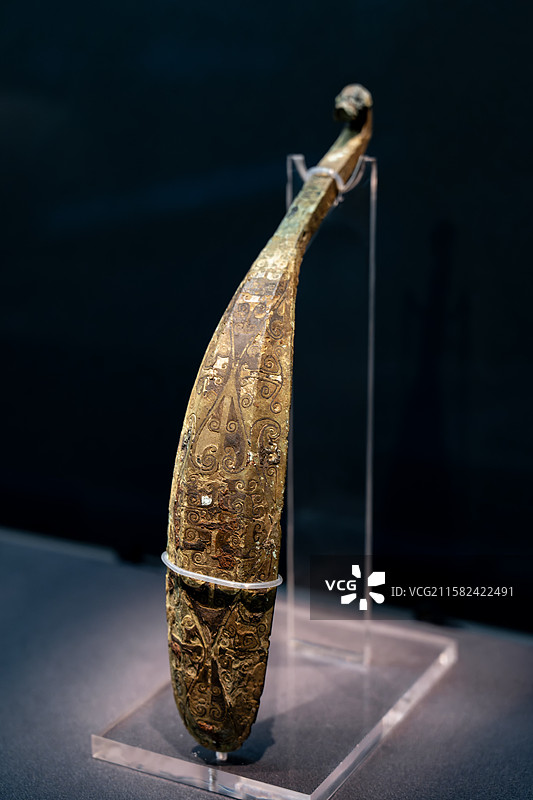 战国 错金大带钩 什邡市博物馆图片素材