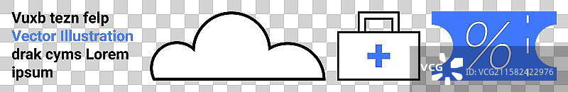 云备份医疗保健与折扣图片素材