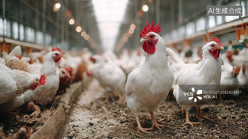 【AI数字艺术】乡村鸡舍的自然景象图片素材