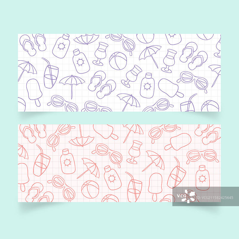 夏季促销横幅图片素材