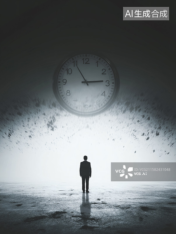 【AI数字艺术】时间的重量图片素材