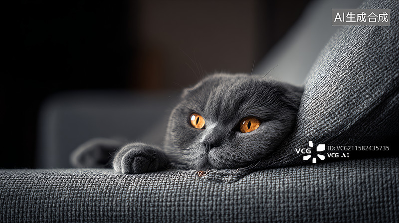 【AI数字艺术】英国短毛猫图片素材