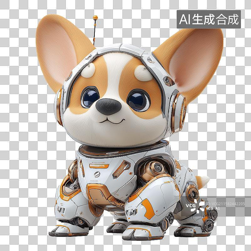 【AI数字艺术】机器狗玩具图片素材