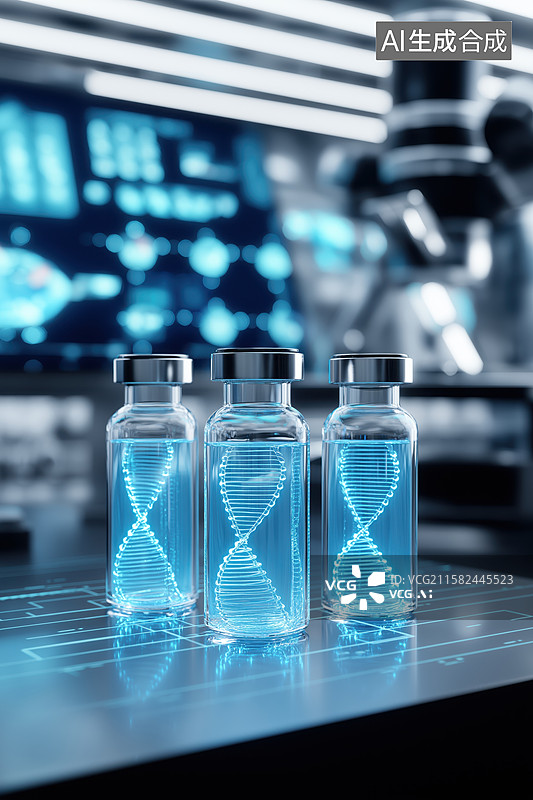 【AI数字艺术】生物制药图片素材
