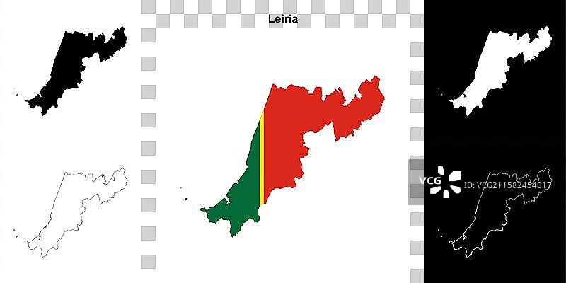 莱里亚轮廓地图图片素材