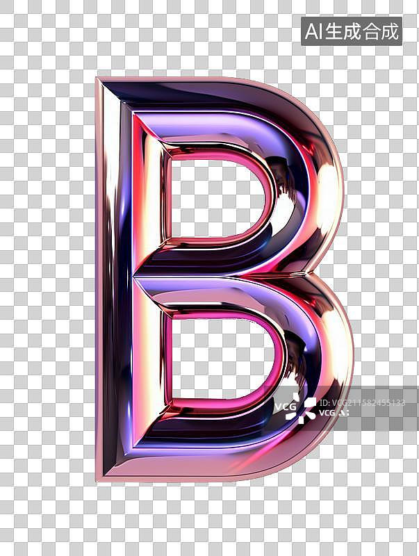 【AI数字艺术】字母b图片素材