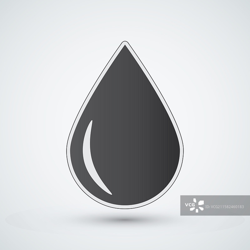 发动机油滴图标，独立的油滴图标图片素材