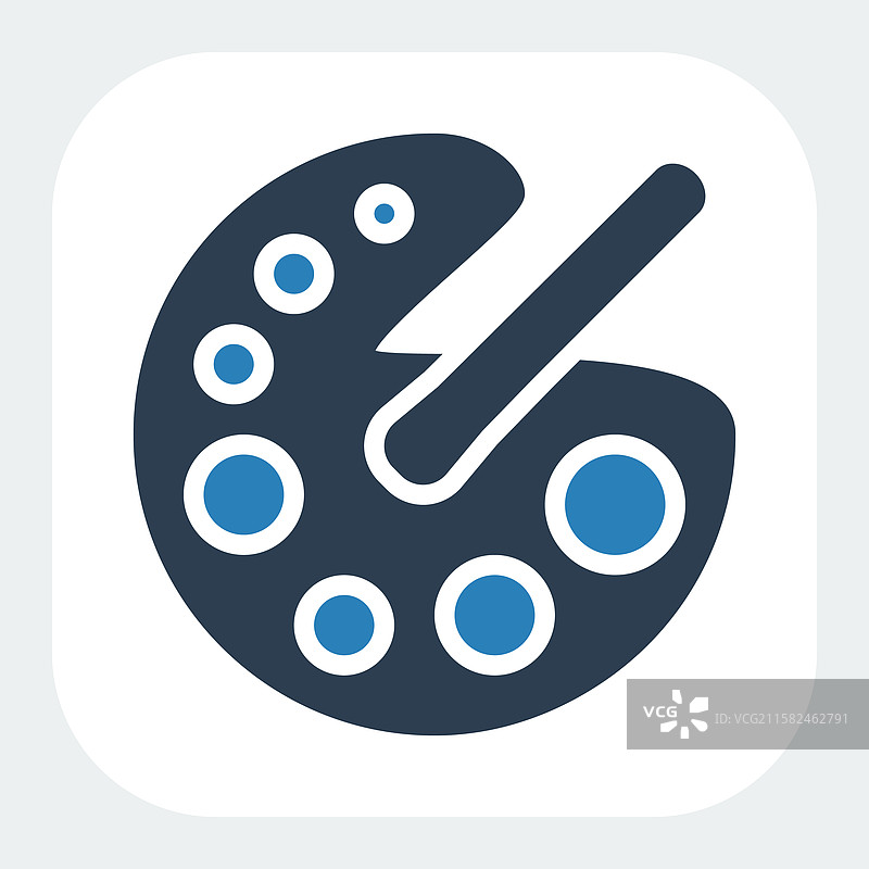 调色板图标（图形风格）图片素材