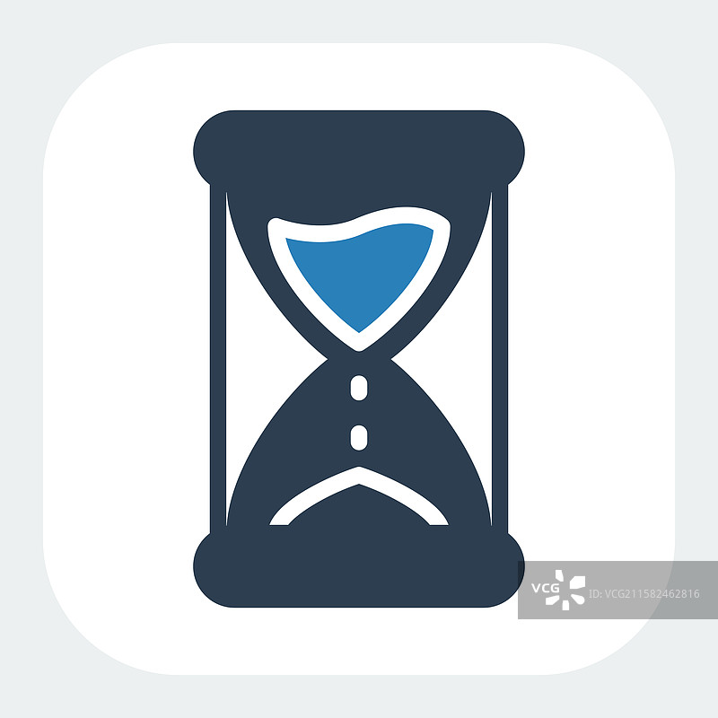 沙漏图标，采用图形风格设计图片素材