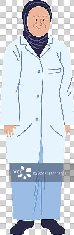 戴头巾的外科医生图片素材