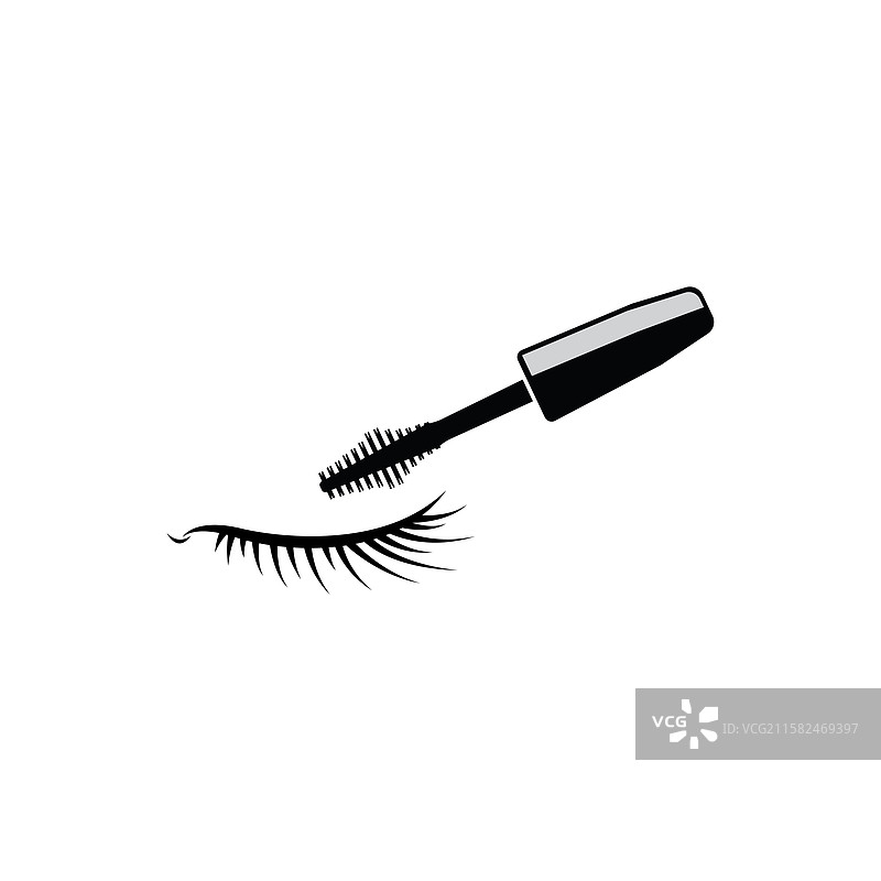 睫毛膏眼睛图标图片素材