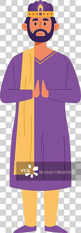 印度国王服饰图片素材