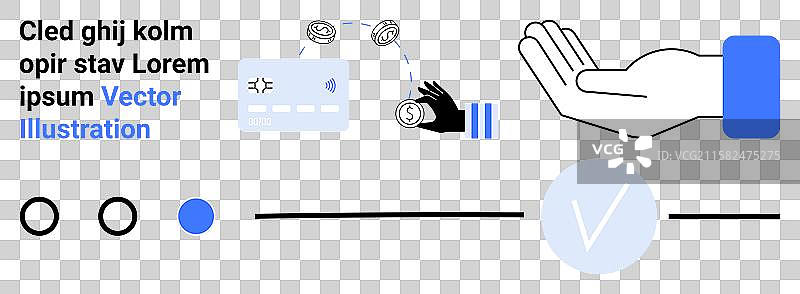 用手势表示的金融交易过程图片素材