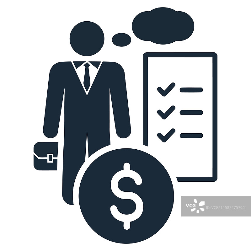 商务人士扁平图标图片素材