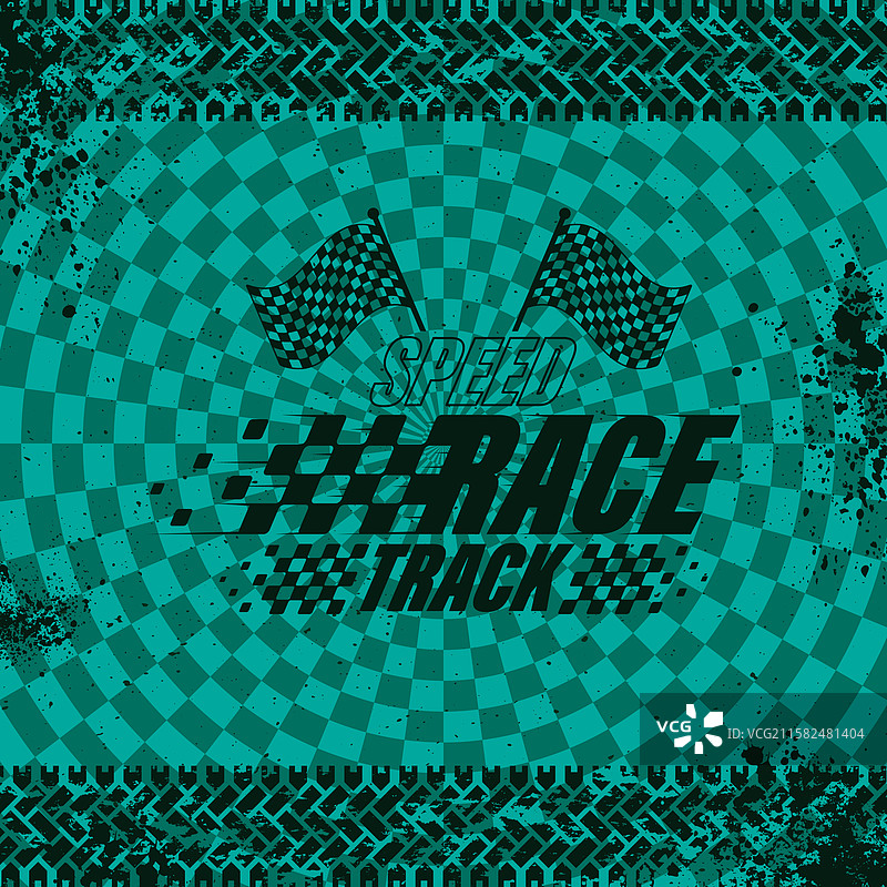 轮胎痕迹 粗糙 绿色 赛车图片素材