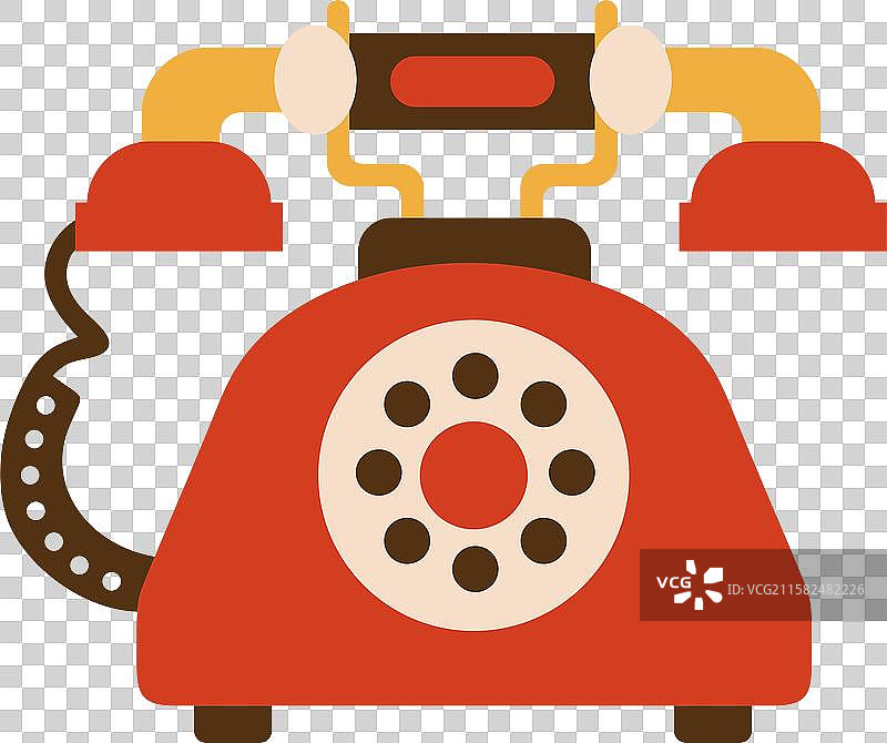 复古物品旋转电话图片素材