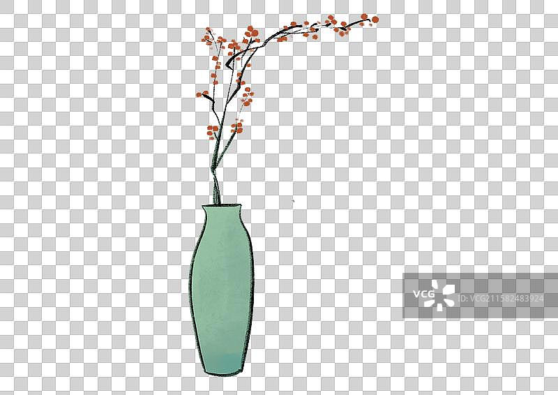 手绘风诗古代人插画元素-刘禹锡图片素材