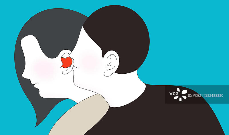 人与人男女朋友间的沟通交流秘密在耳边爱情图片素材