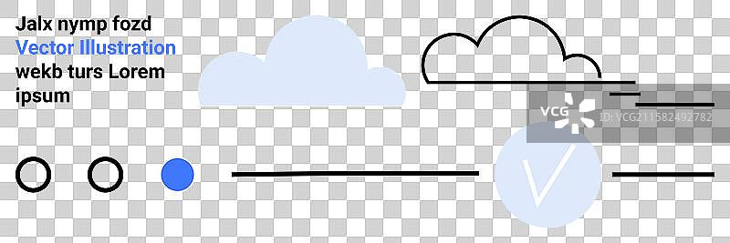 极简设计的云计算概念图片素材