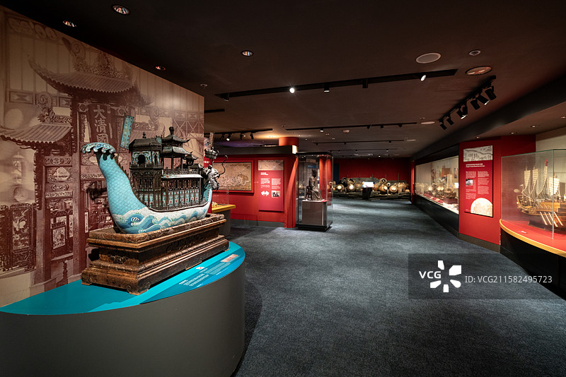 香港海事博物馆，中国古代海外贸易史图片素材