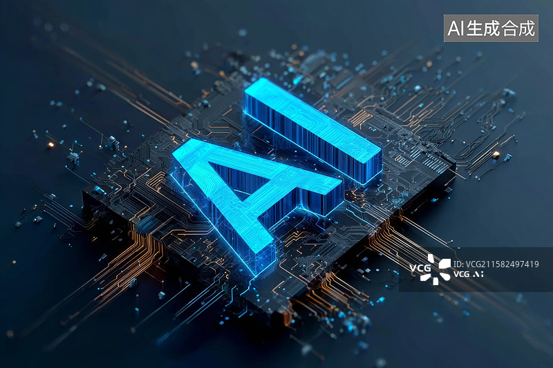 【AI数字艺术】AI芯片图片素材