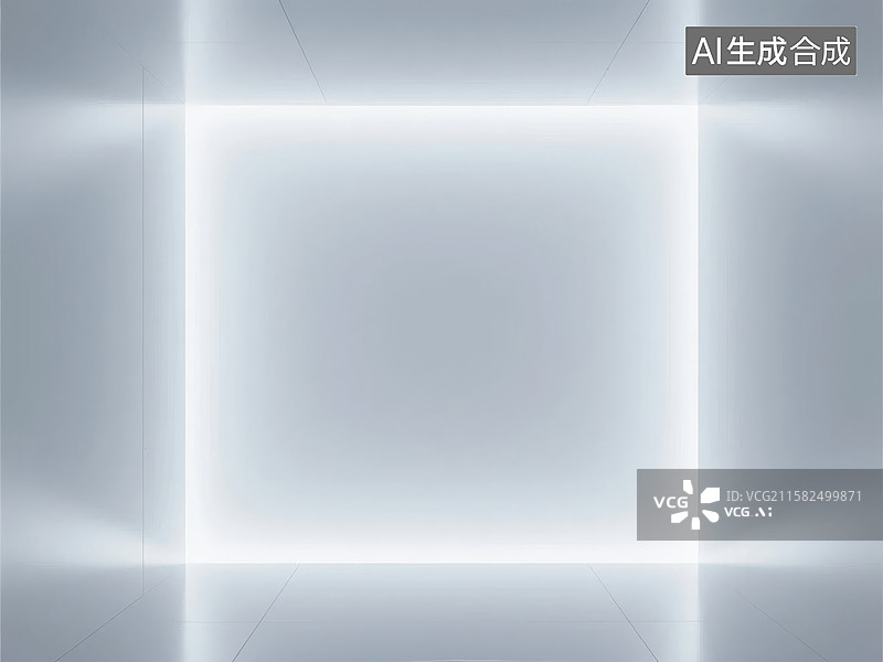 【AI数字艺术】光效交织的方形图案图片素材