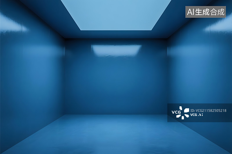 【AI数字艺术】封闭的房间空间图片素材