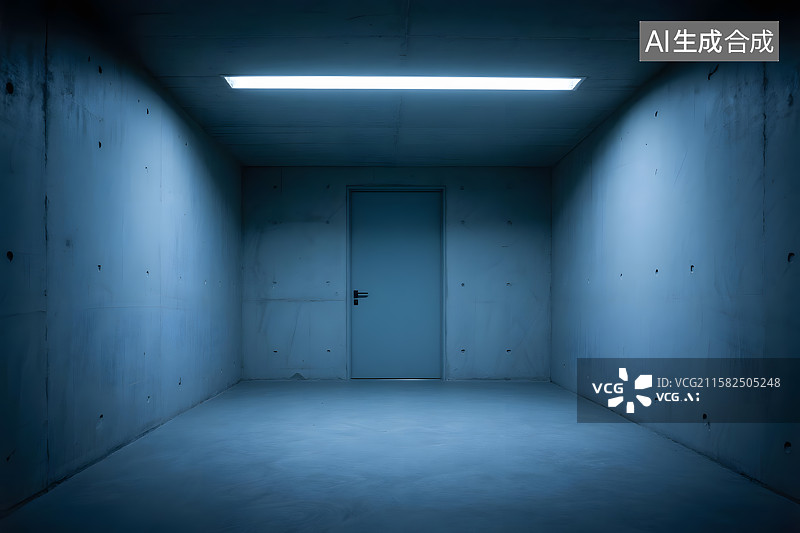 【AI数字艺术】封闭的房间空间图片素材