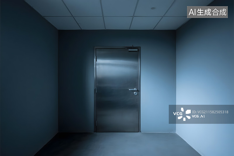 【AI数字艺术】封闭的房间空间图片素材
