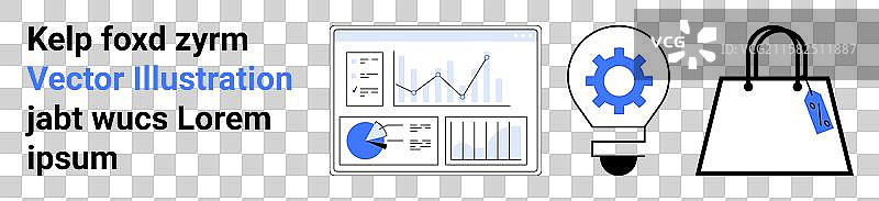 数据仪表板分析创新理念与电子商务图片素材