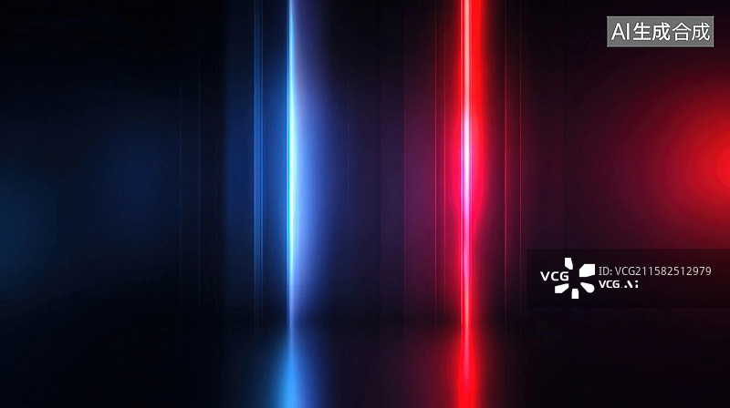 【AI数字艺术】光柱映射图片素材