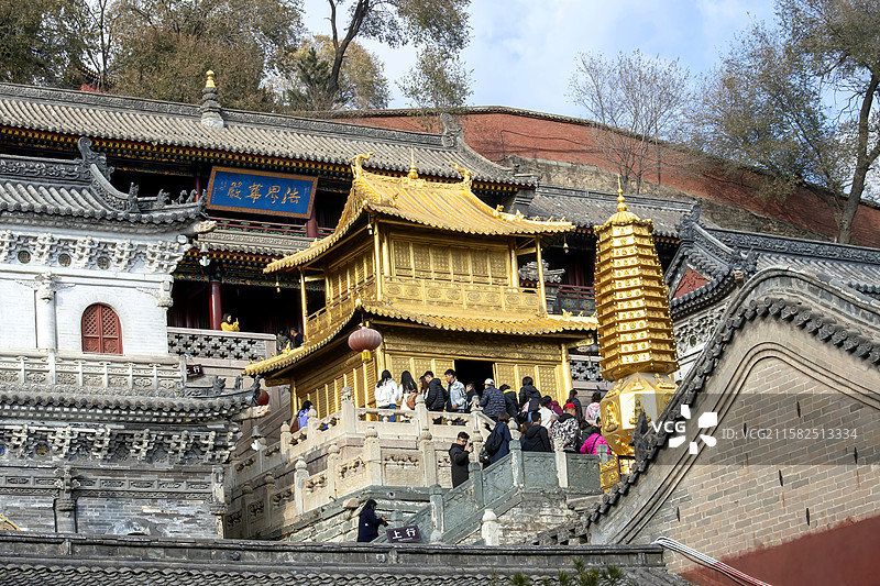 世界文化遗产目录佛教名山山西五台山（文殊菩萨道场）图片素材