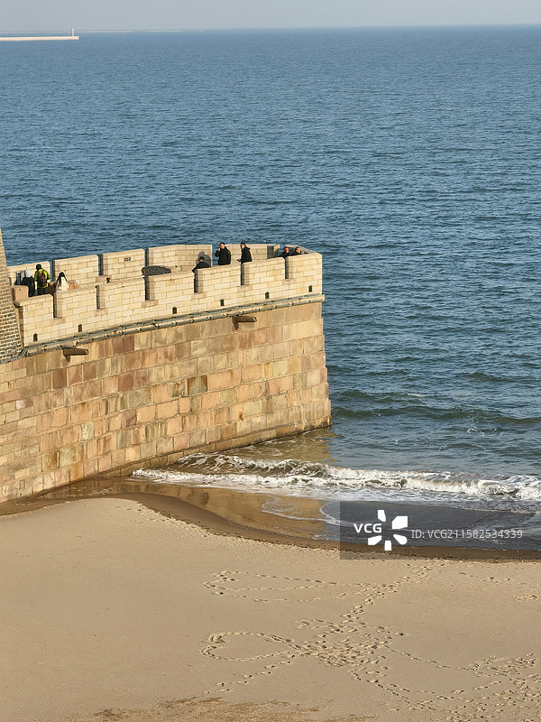 老龙头—长城入海口图片素材