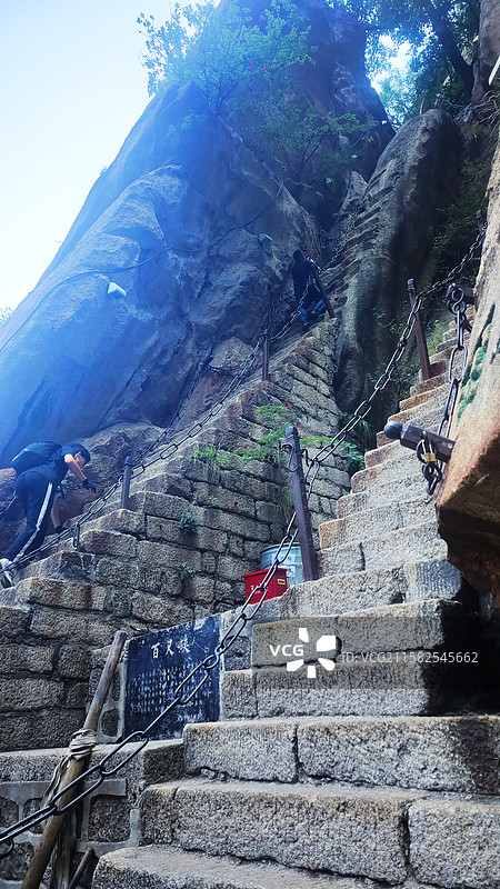 华山百尺峡图片素材