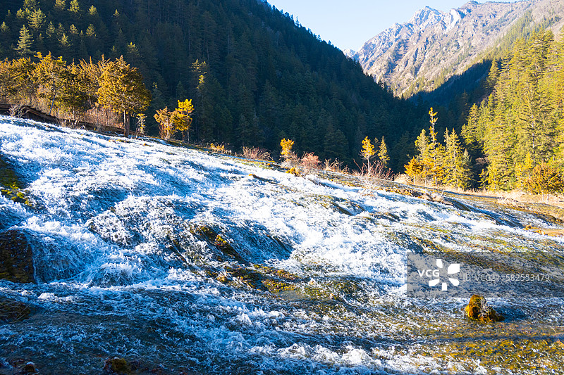 黄龙冬季风景图片素材