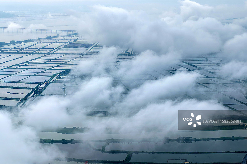 广东汕头牛田洋云景图片素材