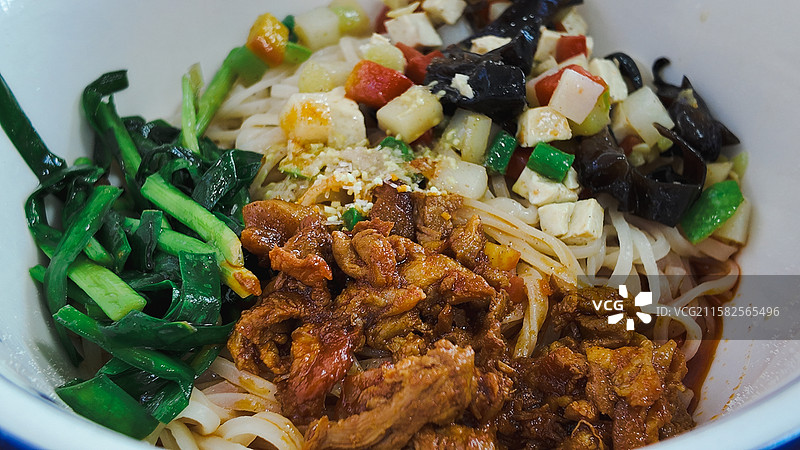 正宗岐山臊子面（拌面）图片素材